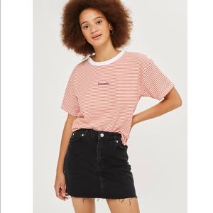 Topshop Moto black denim skirt 🌷